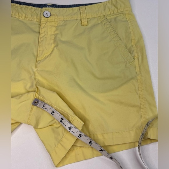 G.H. Bass Yellow 100% Cotton Bermuda Shorts Womens Size 4 - Picture 6 of 8
